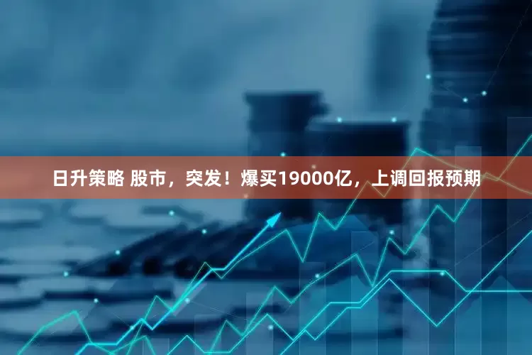 日升策略 股市，突发！爆买19000亿，上调回报预期