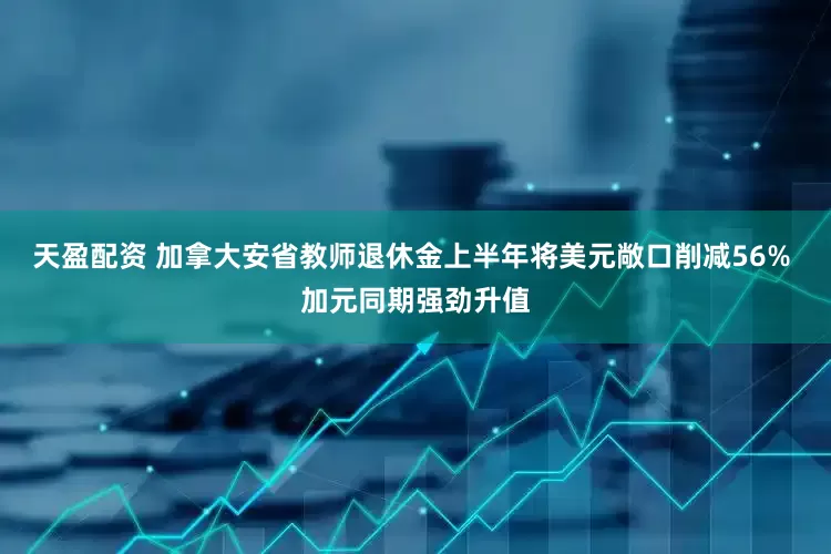 天盈配资 加拿大安省教师退休金上半年将美元敞口削减56% 加元同期强劲升值